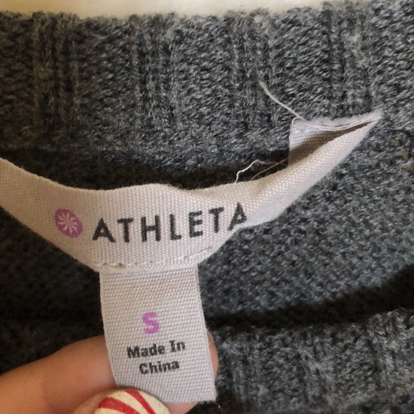 Athleta Gray Montara Sweater, size small - Picture 3 of 6